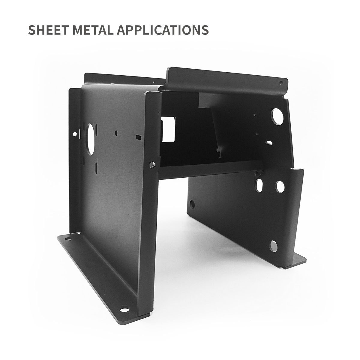 Estilo medio de base de chasis intergada para recinto de metal con riel DIN