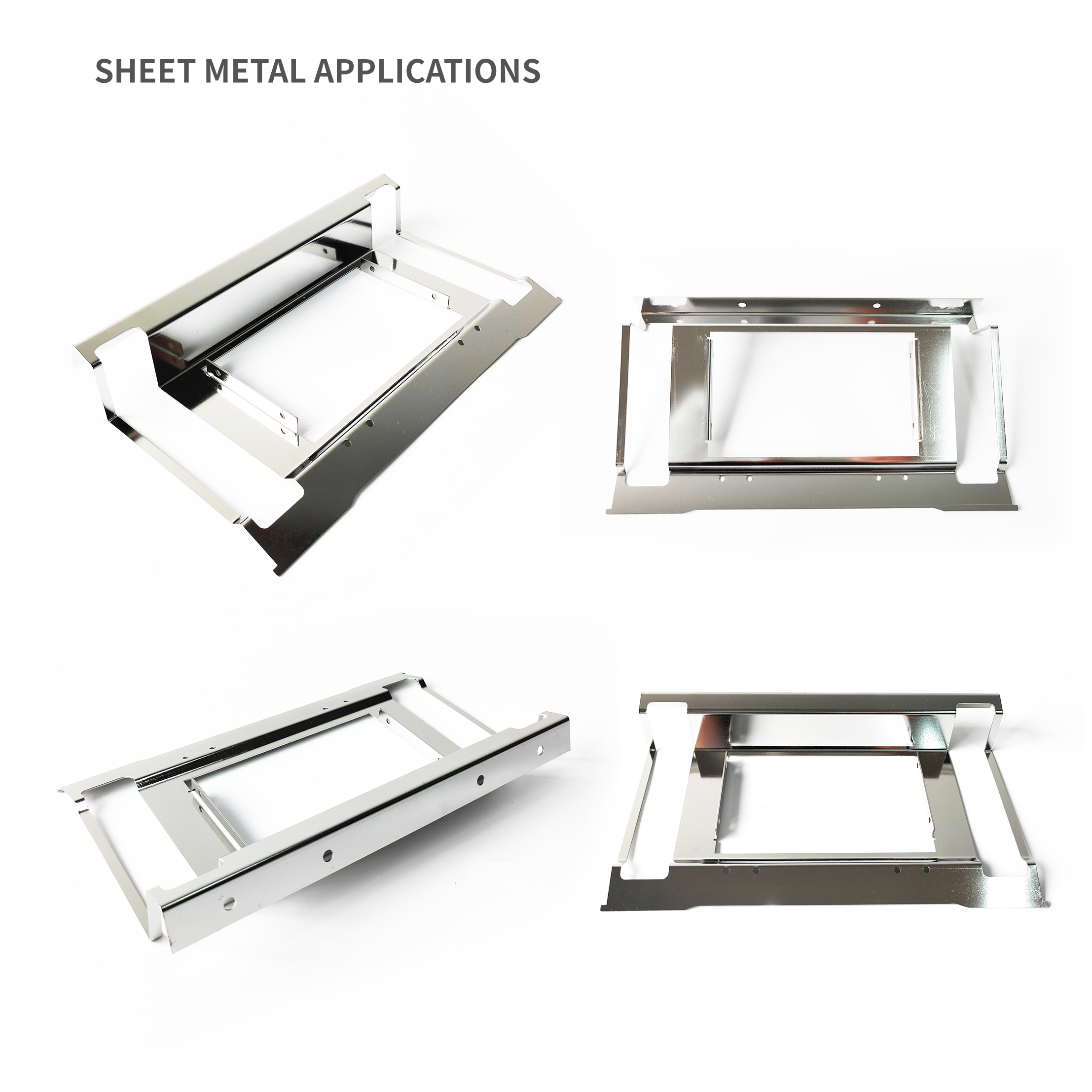 Bandeja de montaje de acero inoxidable de recinto de metal montado en la pared