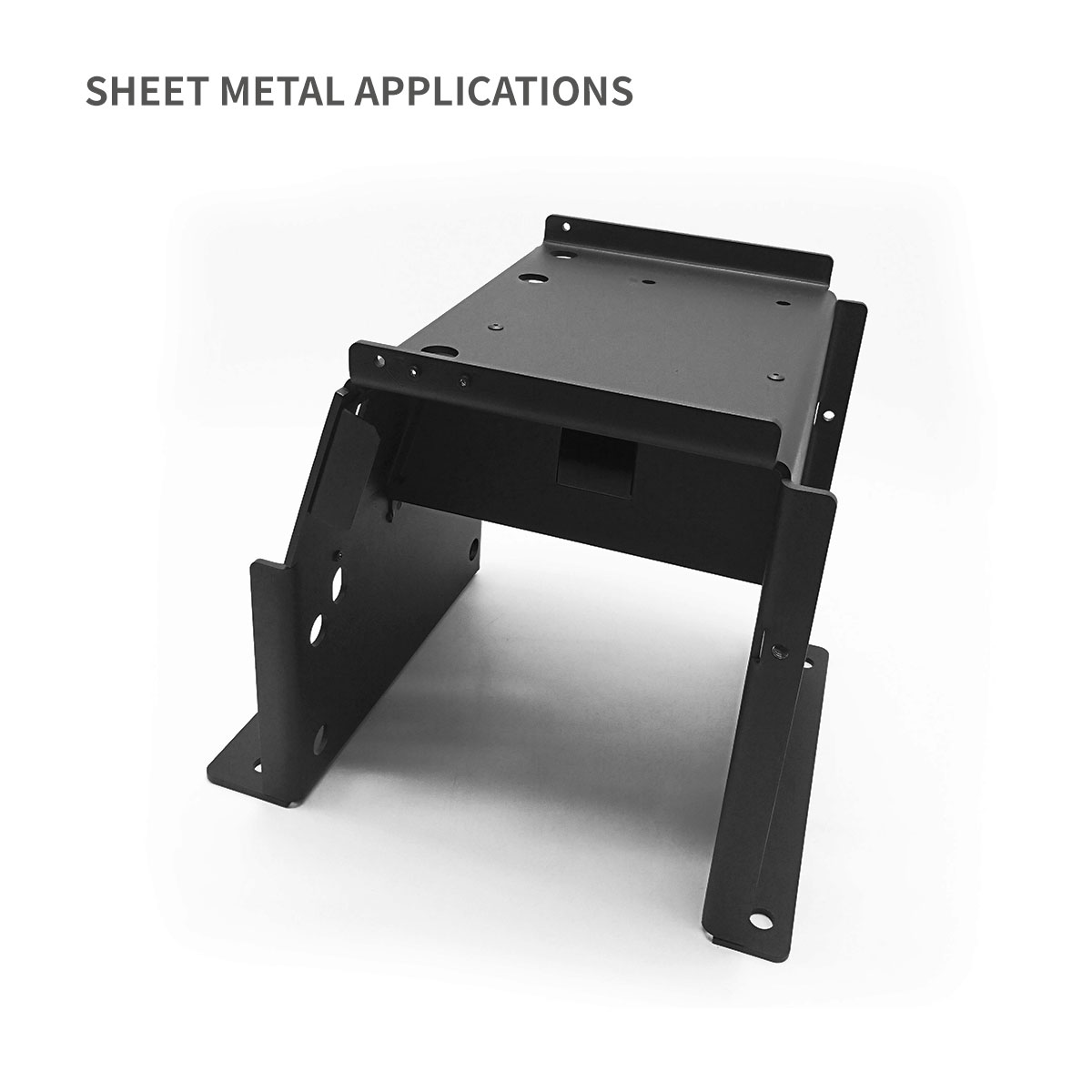 Estilo medio de base de chasis intergada para recinto de metal con riel DIN