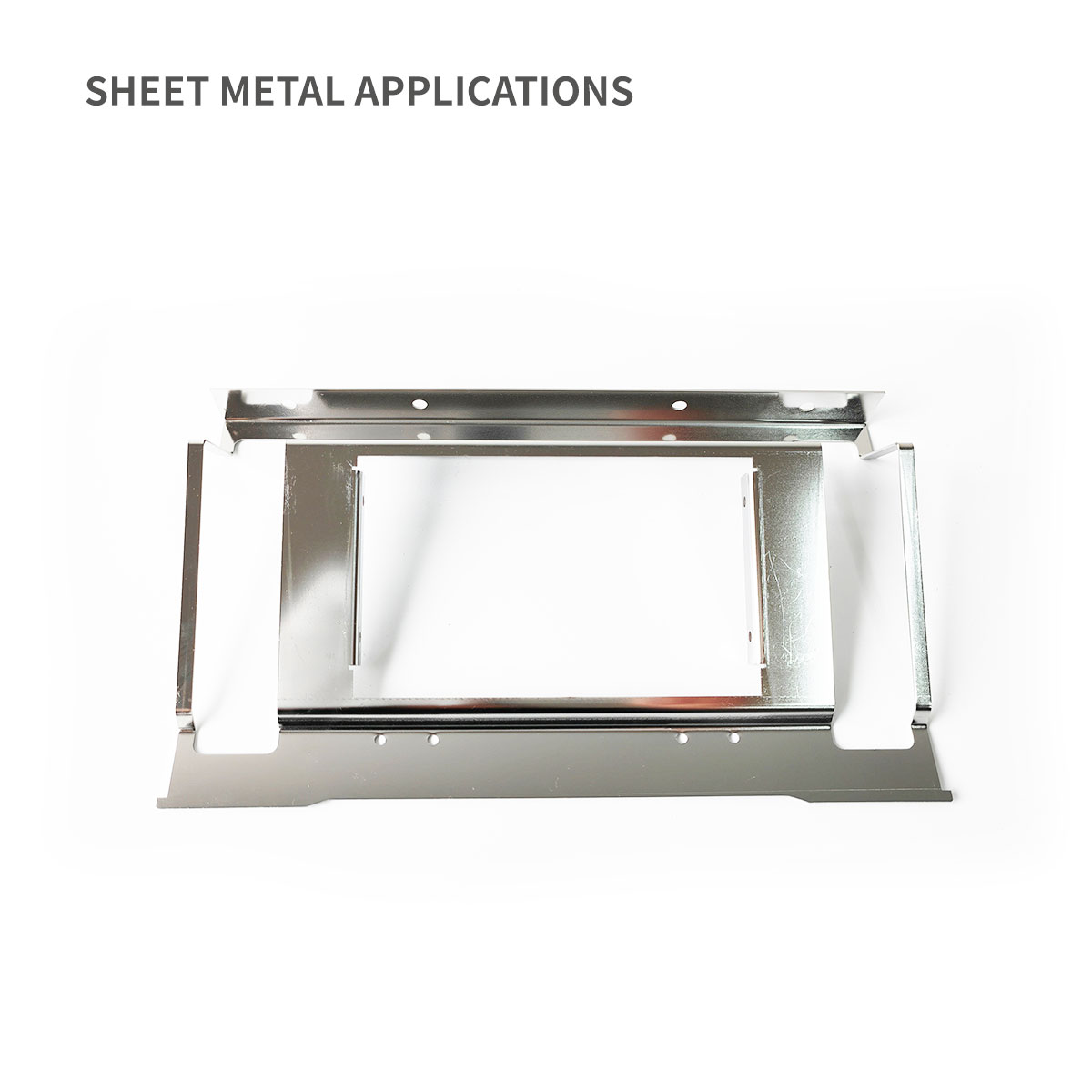 Bandeja de montaje de acero inoxidable de recinto de metal montado en la pared