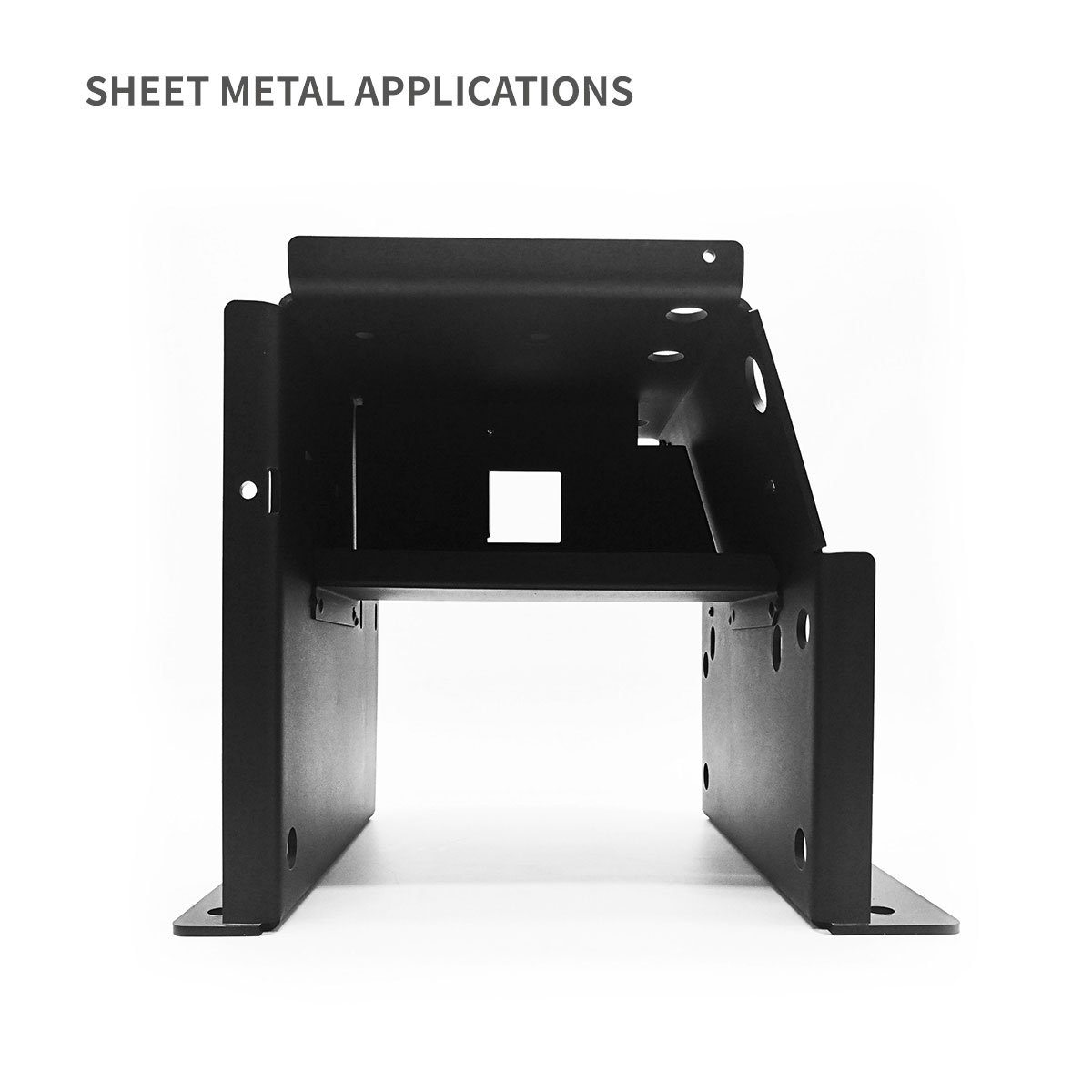 Estilo medio de base de chasis intergada para recinto de metal con riel DIN