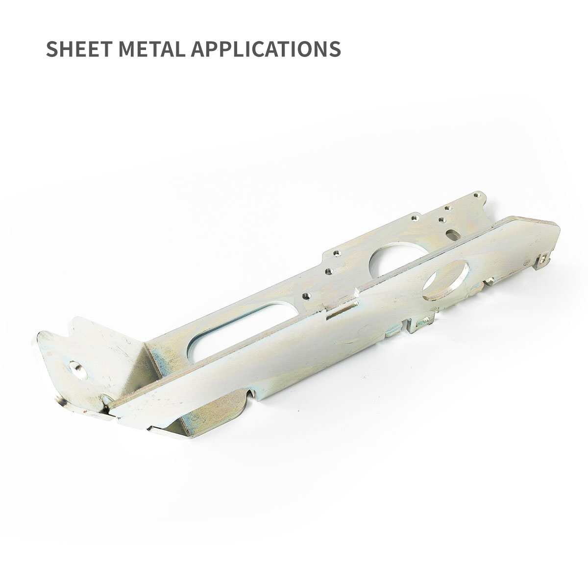 Base de soporte de montaje para sensores de recinto de metal con riel DIN