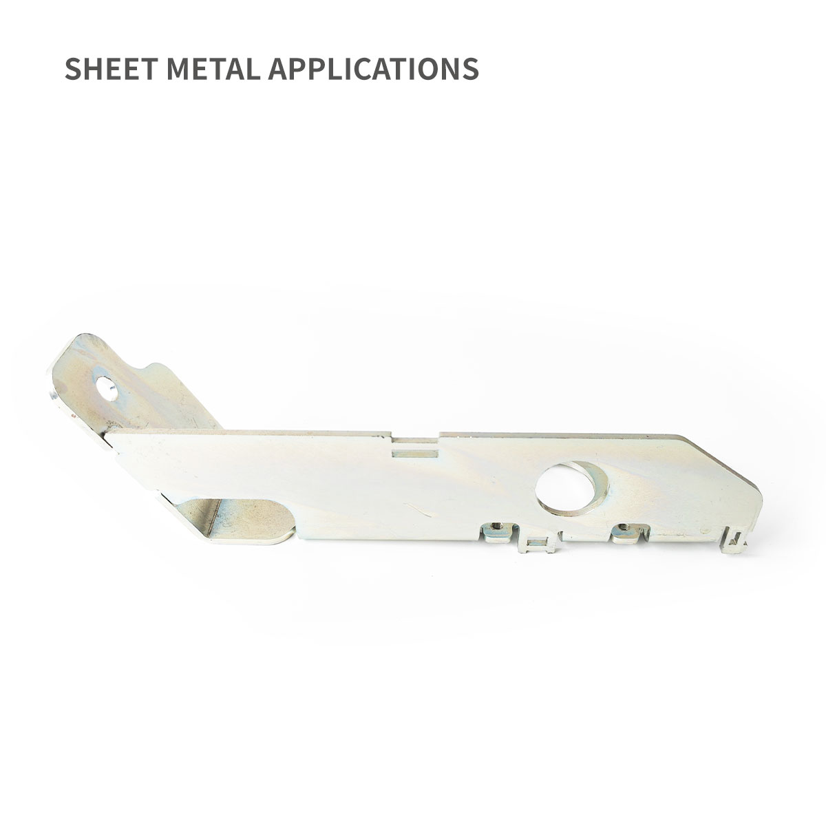 Base de soporte de montaje para sensores de recinto de metal con riel DIN