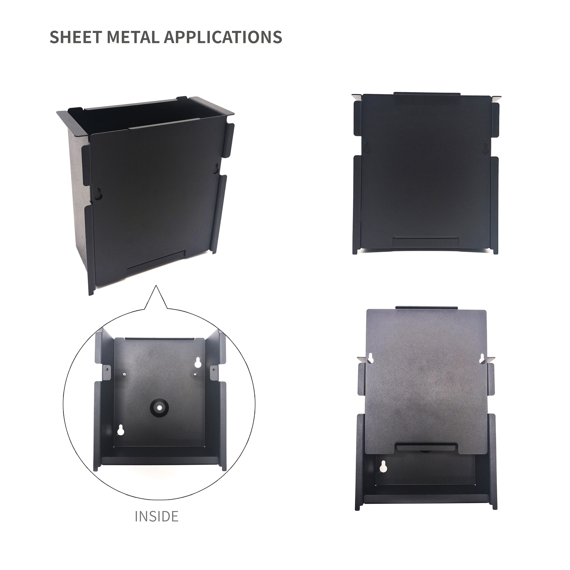 Caja de fuente de alimentación clásica con cobertura para recinto de metal aislado
