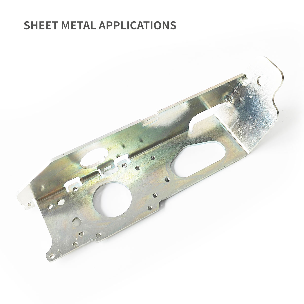 Base de soporte de montaje para sensores de recinto de metal con riel DIN