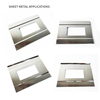 Placa de cubierta media de carcasa de metal modular recinto de metal de acero inoxidable