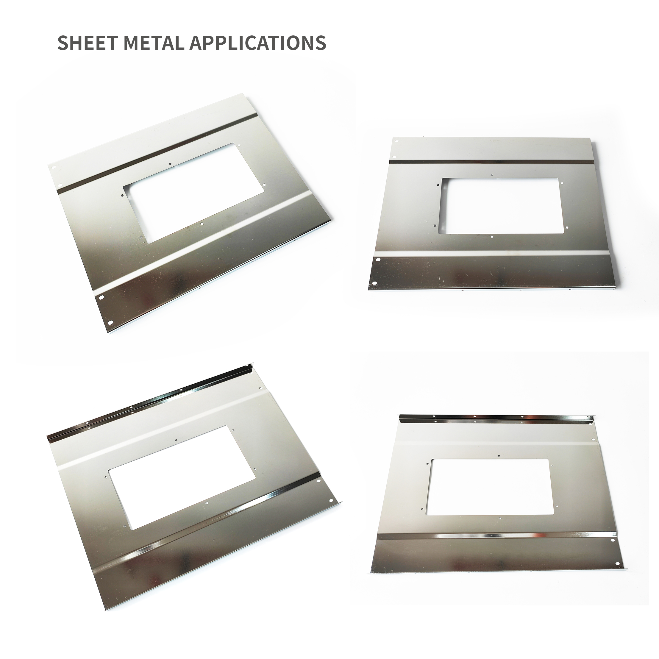 Placa de cubierta media de carcasa de metal modular recinto de metal de acero inoxidable