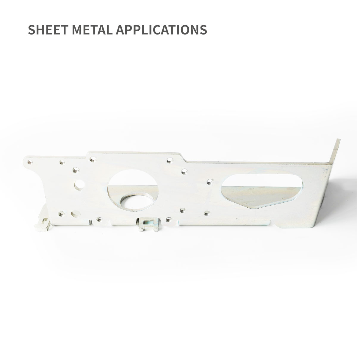 Base de soporte de montaje para sensores de recinto de metal con riel DIN