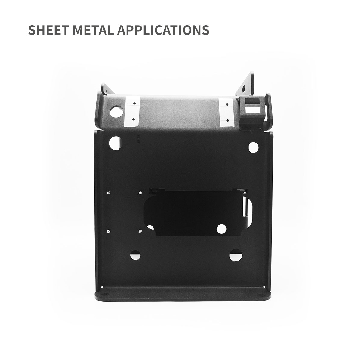 Base de chasis de servicio pesado con gran capacidad para el recinto de metal con riel DIN
